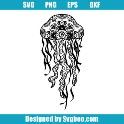 Jellyfish Zentangle Svg