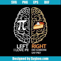 Left I love Pi Svg