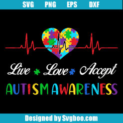 Live Love Accept Svg