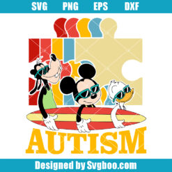 Mouse And Friends Autism Svg