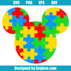 Mouse Ears Puzzle Svg
