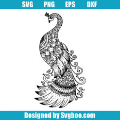 Peacock Mandala Svg