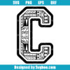 Polynesian Tribal Letter C Svg