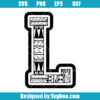 Polynesian Tribal Letter L Svg