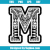 Polynesian Tribal Letter M Svg