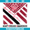 Red Heart Disease Awareness Svg