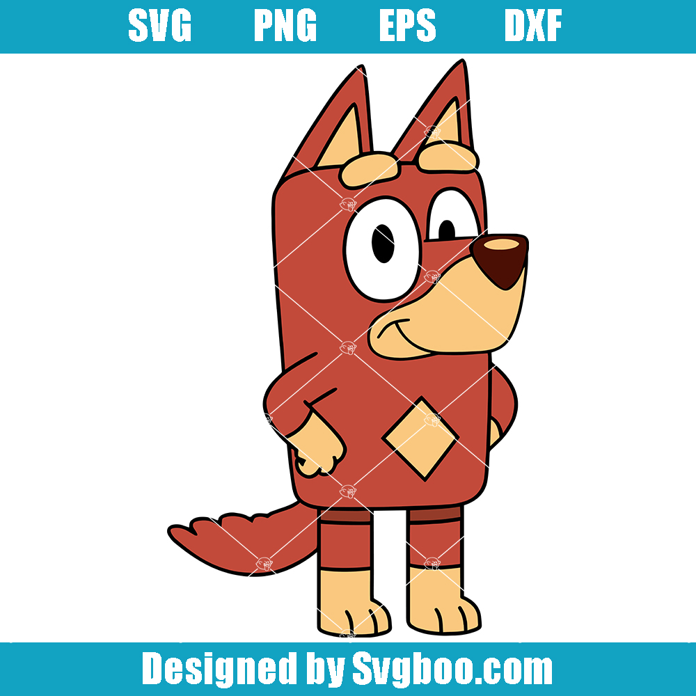 Rusty Bluey The Dog Svg, Rusty Birthday Svg, Rusty Characters Svg