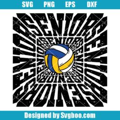 Senior Volleyball Athlete Svg