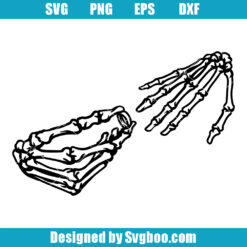 Skeleton Hands Ring Svg