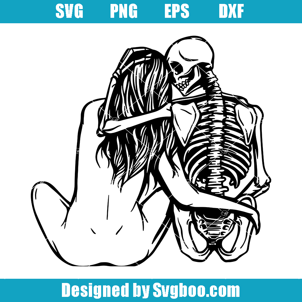 Skeleton Lovers Svg, Dead Love Svg, Gothic Romance Svg Skeleton Lovers Svg
