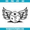 Winged Dice Svg