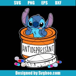 Antidepressant Disney Stitch Svg