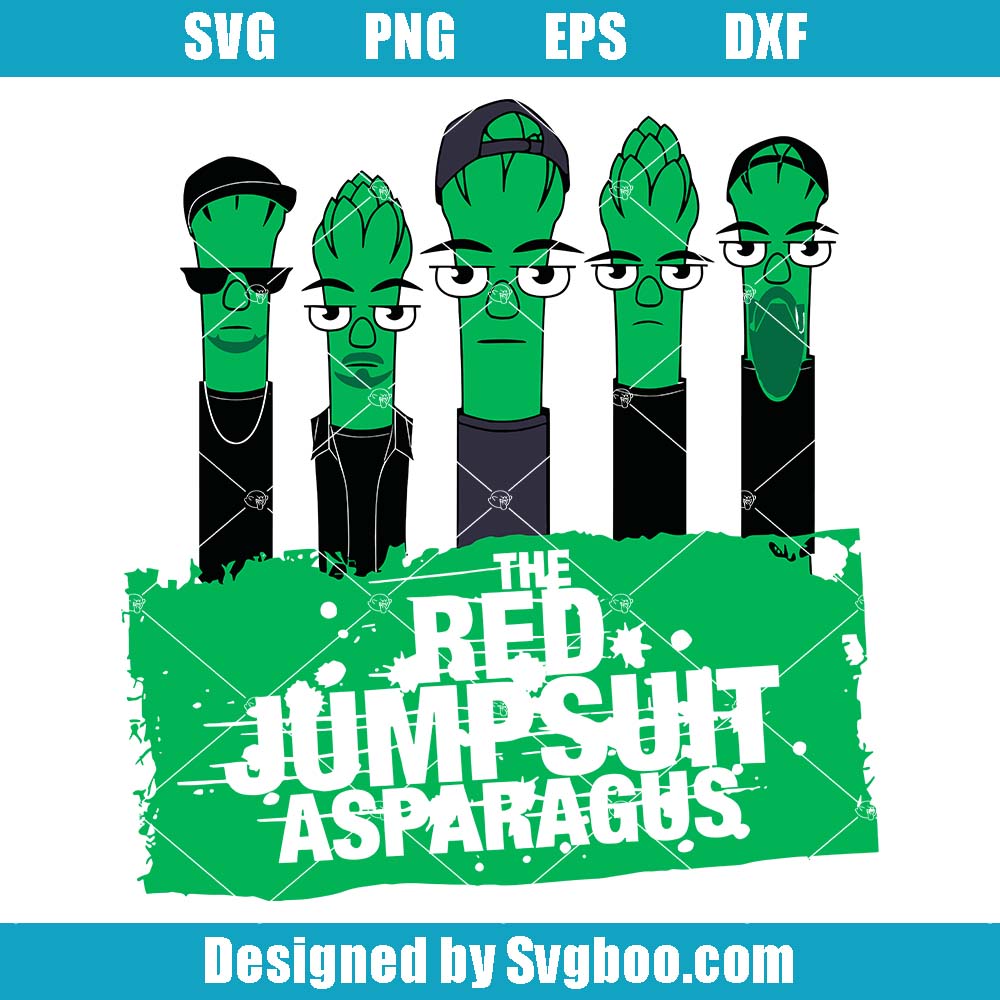 Asparagus Band Svg, The Red Asparagus Svg, Funny Members Svg Asparagus Band Svg