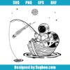Astronaut Fishing On The Boat Svg