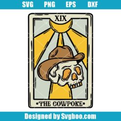 Cowboy Tarot Card Svg