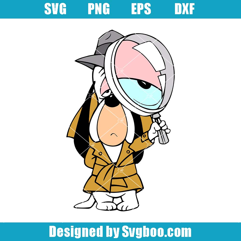 Droopy Detective Svg, Droopy Characters Svg, Funny Detective Svg Droopy Detective Svg
