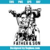 Father And Son Motorcycle Rider Svg