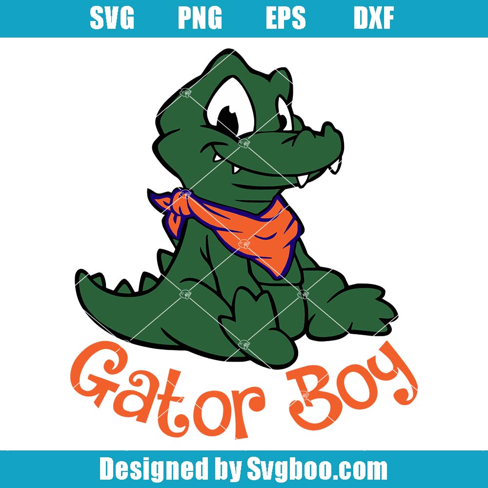 Gators Boy Svg, Florida Gator Boy Svg, Funny Gator Baby Svg
