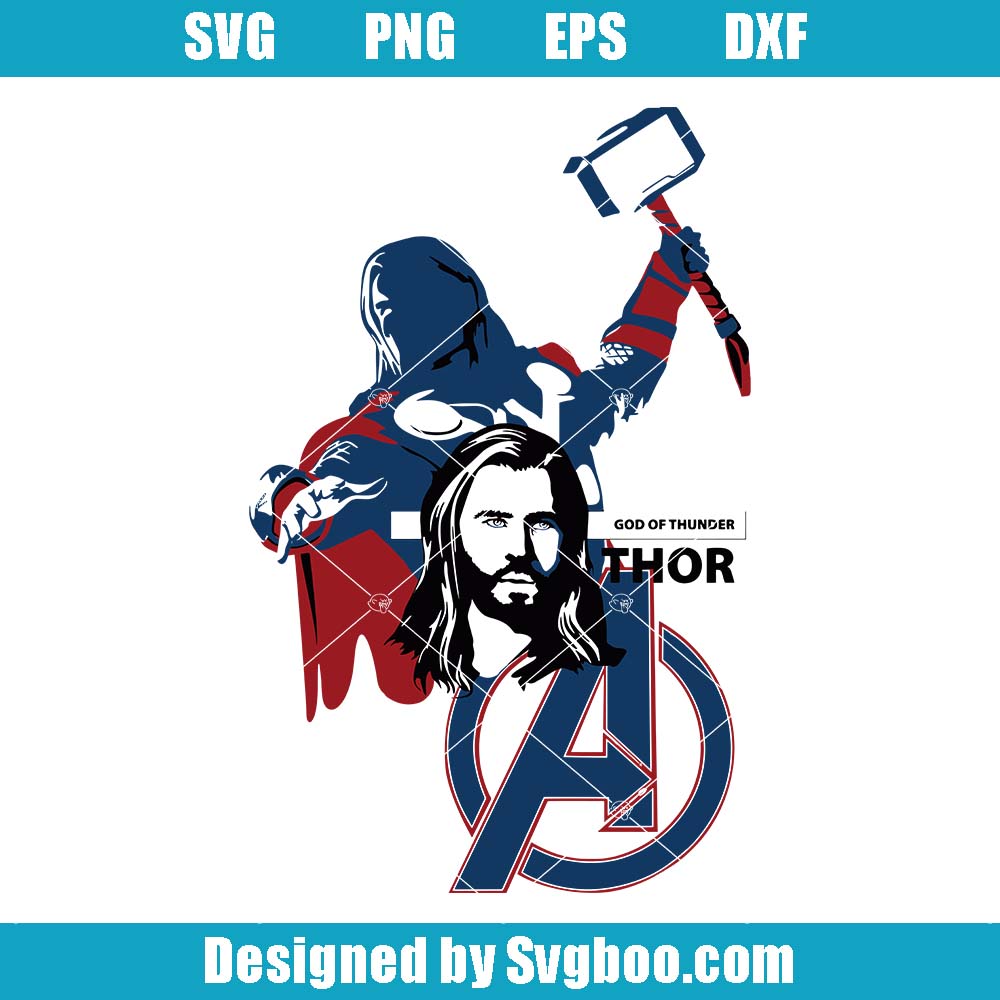 God Of Thunder Thor Svg, The Thor Svg, Superhero Characters Svg