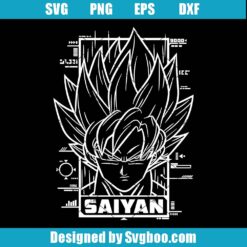 Goku Saiyan Silhouette Svg