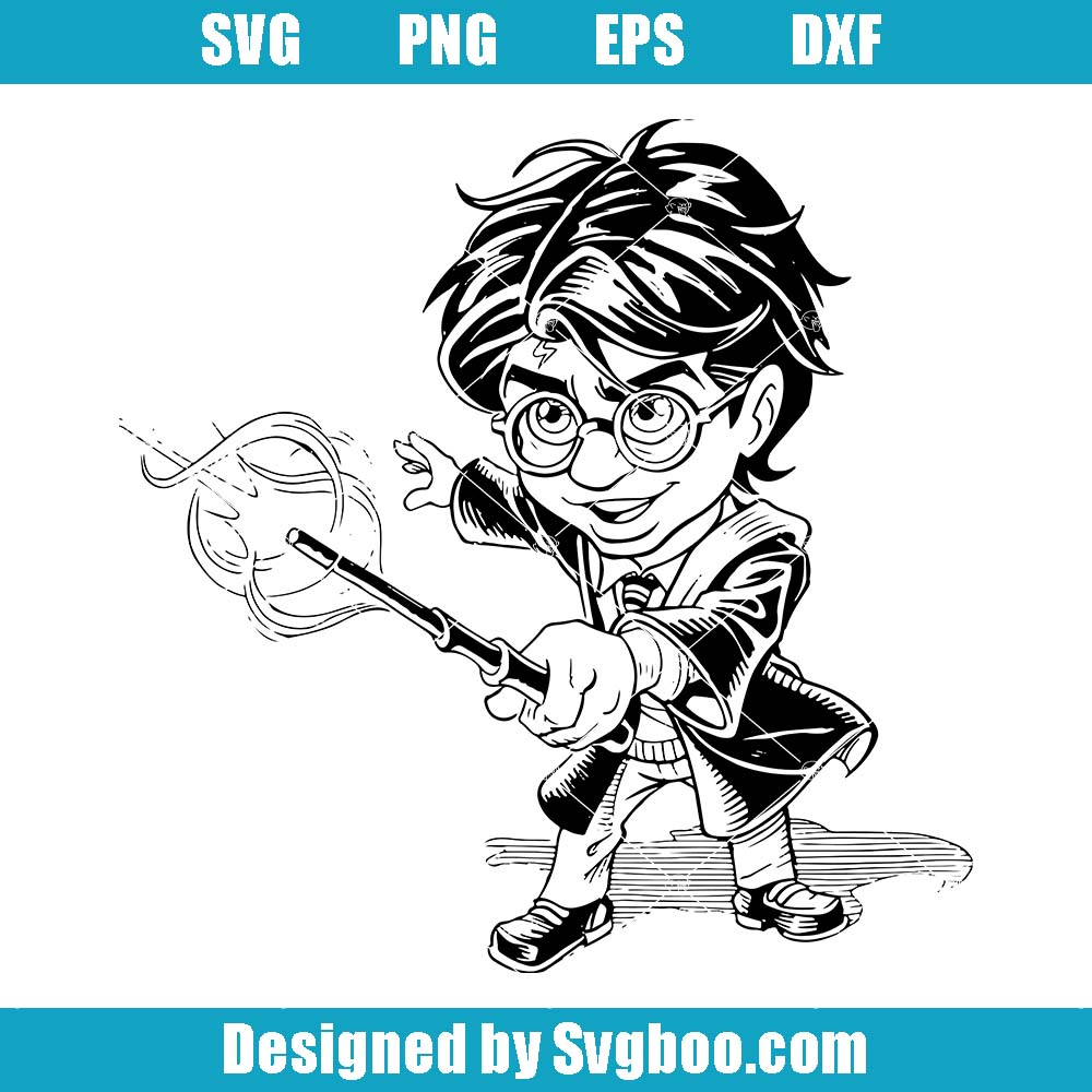 Harry James Potter Svg, Harry Potter Tattoo Svg, Movie Character Svg Harry James Potter Svg