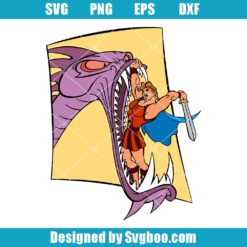 Hercules Fighting the Dragon Svg