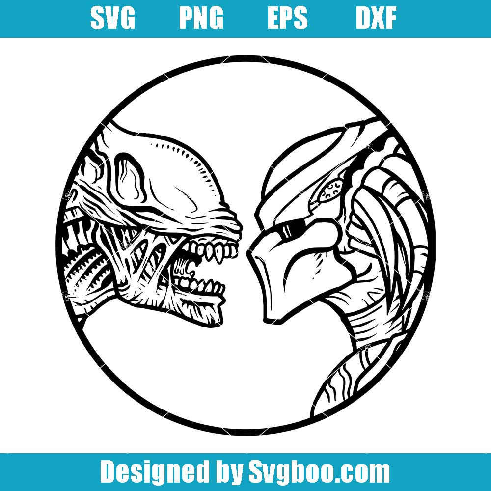 Invisible Beast Svg, Predator Characters Svg, Horror Skull Head Svg Invisible Beast Svg