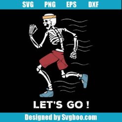 Jogging Skull Svg