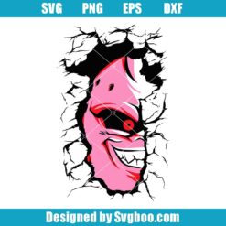 Majin Buu In The Wall Svg