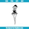 Mushroom Head Woman Svg