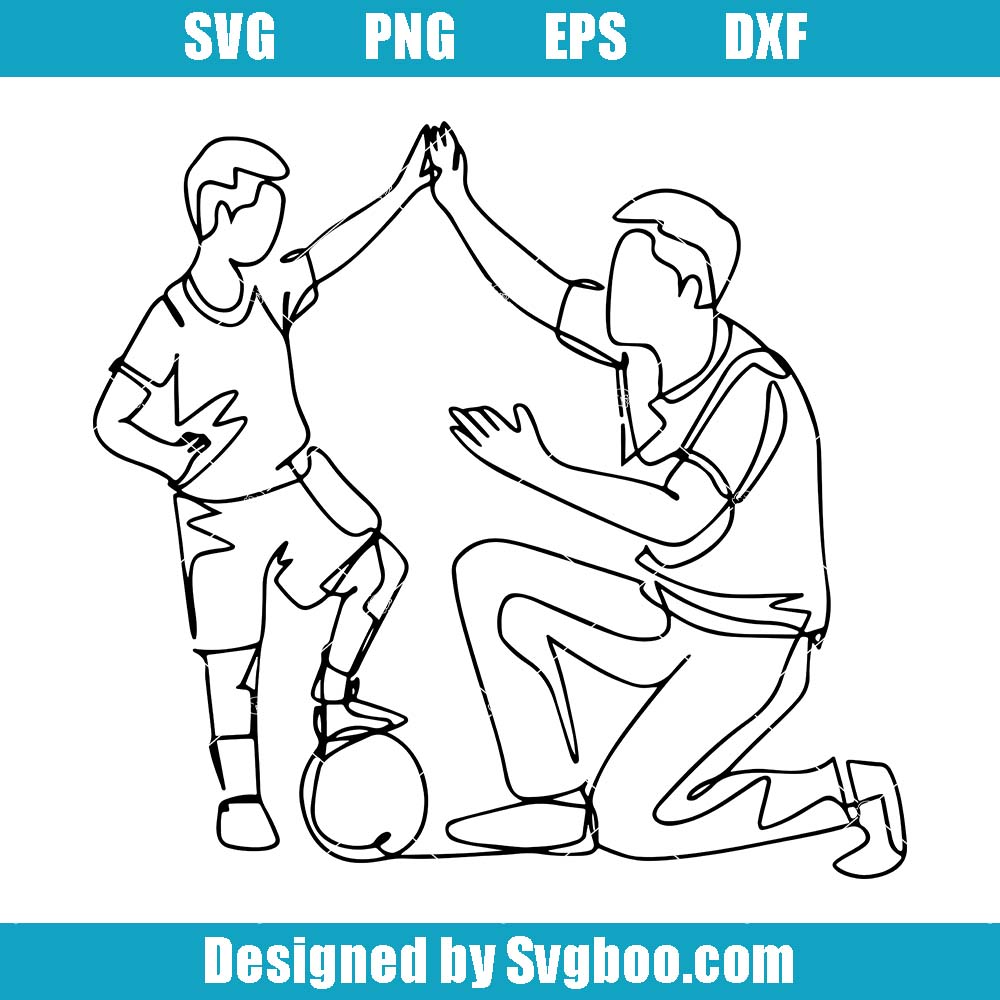 Soccer Dad And Son Svg, Soccer Lovers Svg, Funny Sport Svg