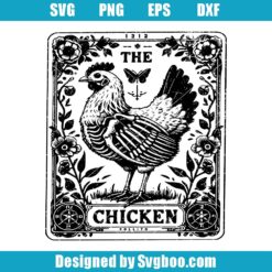 The Chicken Tarot Card Svg