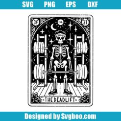 The Deadlift Tarot Card Svg