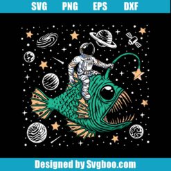 The Deep Sea Svg, Fish And Astronaut Svg