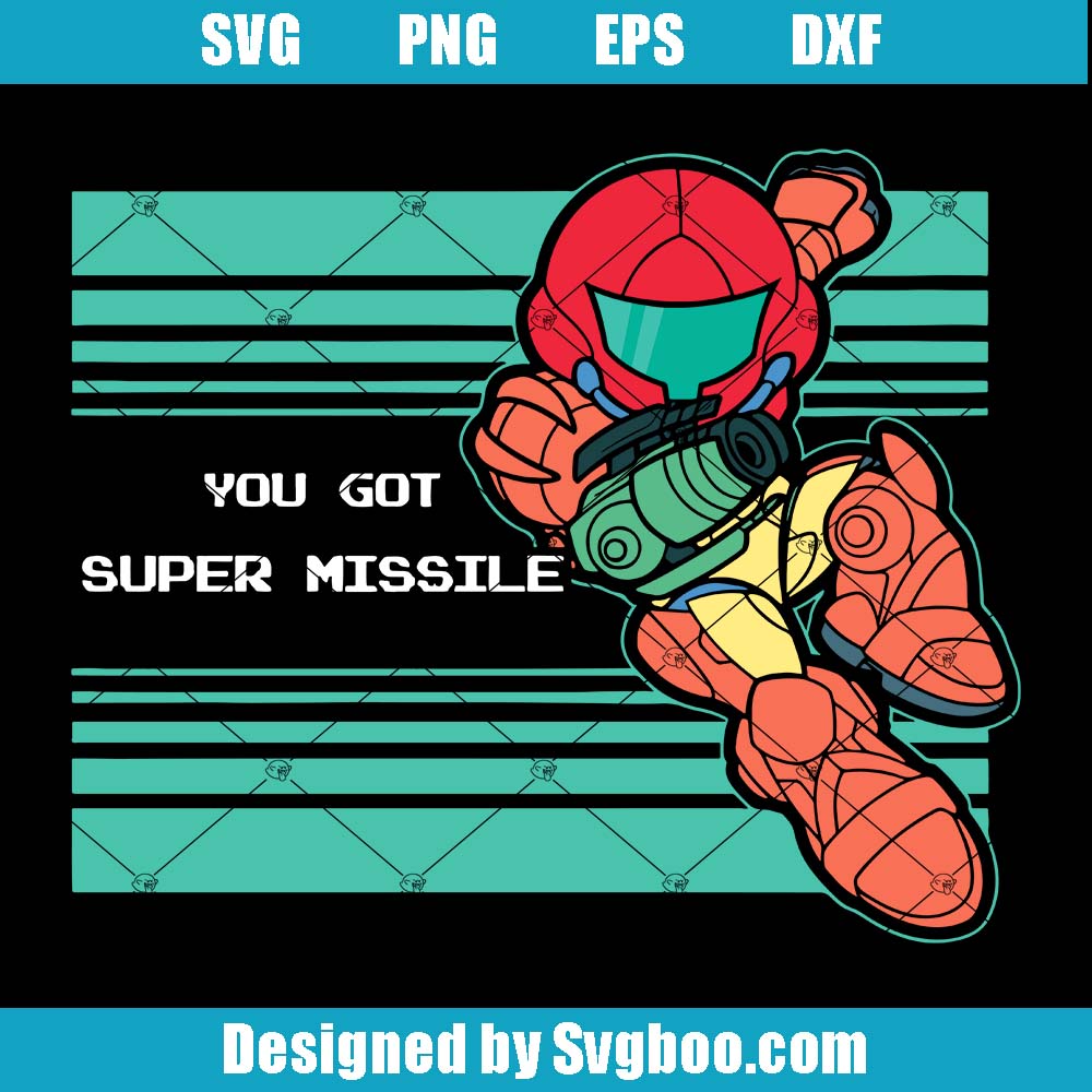 You Defeated Missile Man Svg, You got Super Missile Svg, Megatroid Svg You Defeated Missile Man Svg