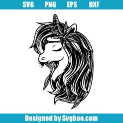 Cannabis Unicorn Svg
