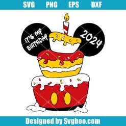 Custom Year Mickey Mouse Svg