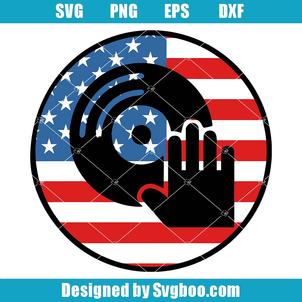 DJ Player Dad Disc Jockey America Flag Svg, 4th Of July Svg, Music Svg