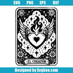 El Corazón Tarot Card Svg
