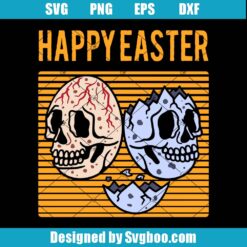 Funny Skull Eggs Svg