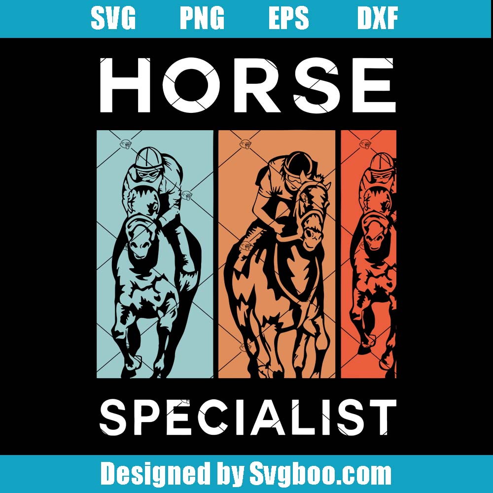 Horse Specialist Svg, Horse Riding Svg, Horse Racing Svg