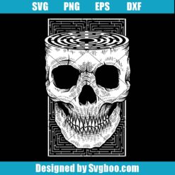 Labyrinth Skulls Svg