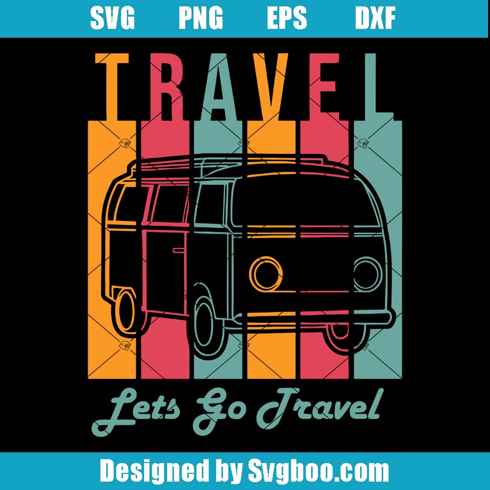 Let's Go Travel Svg, Travelling Lovers Svg, Summer Vacation Svg