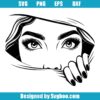 Peeking Women Eye Svg