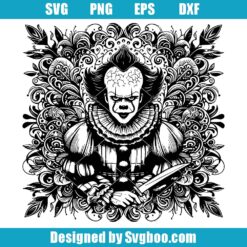 Pennywise Horror Man Svg