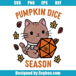 Pumpkin Dice Season Svg