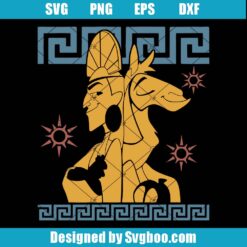 Retro Kuzco Llama Svg