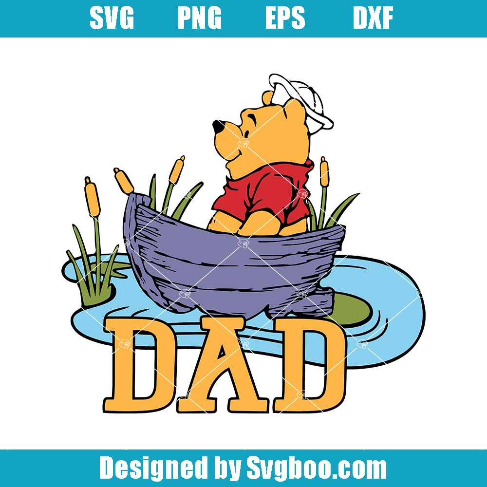 Sailor Pooh Dad Svg, Winnie The Pooh Svg, Happy Fathers Day Svg Sailor Pooh Dad Svg