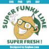 Super Fresh Laughing Lemon With Glasses Svg