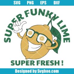 Super Fresh Laughing Lemon With Glasses Svg